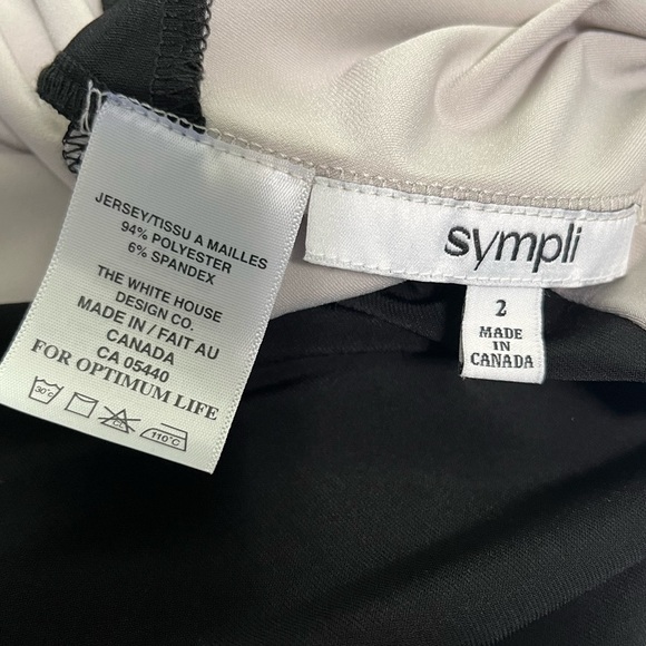 Sympli Color Block V-Neck Pullover Style 22269cb2 Asymmetrical Tunic Top - Picture 14 of 14